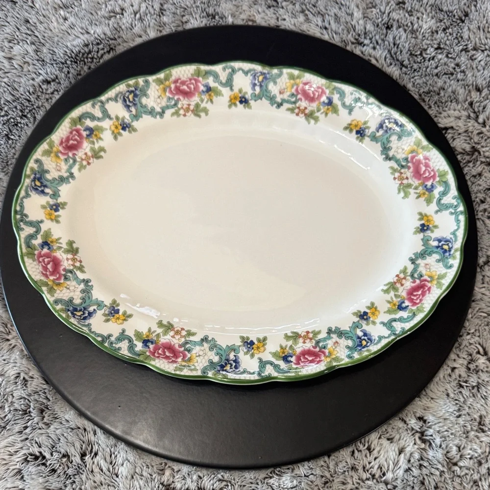 VTG 1981 Royal Doulton Floradora Green 13 1/2